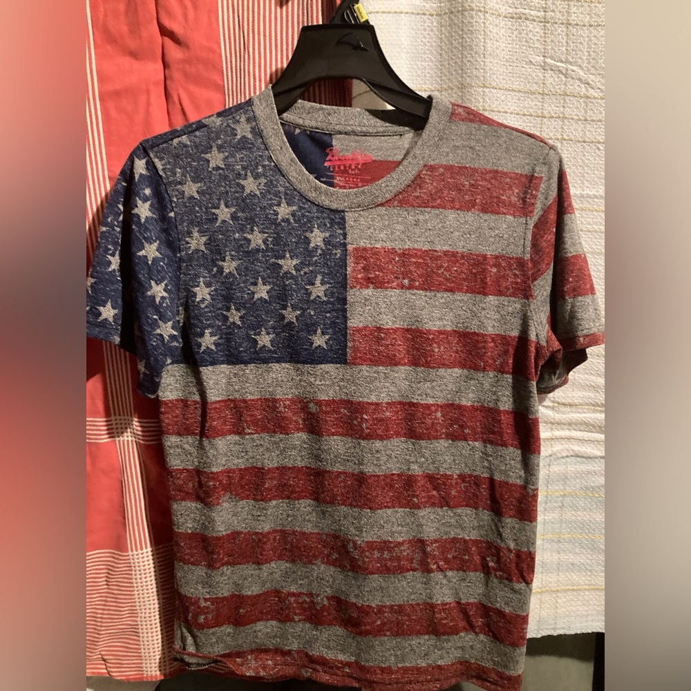 American Flag Kids Shirt T-Shirt Brooklyn Cloth Large